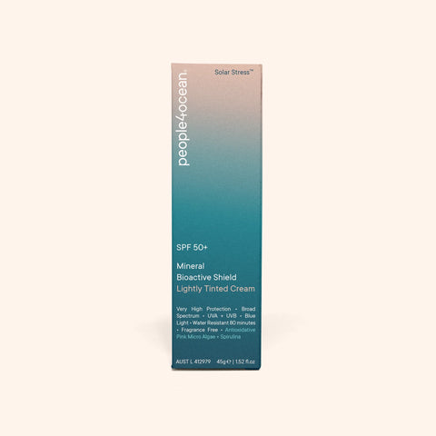 SPF 50+ Mineral Bioactive Shield | Lightly Tinted Cream